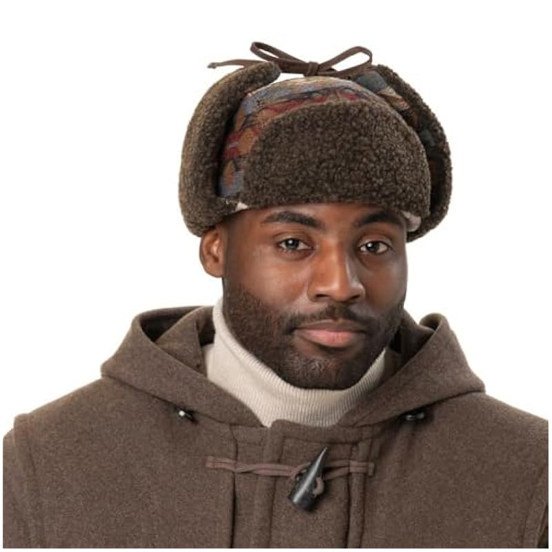 Stetson Stetson Jacquard Bomber Aviator Hat Men - Blue-red ‎mens Hats & Caps