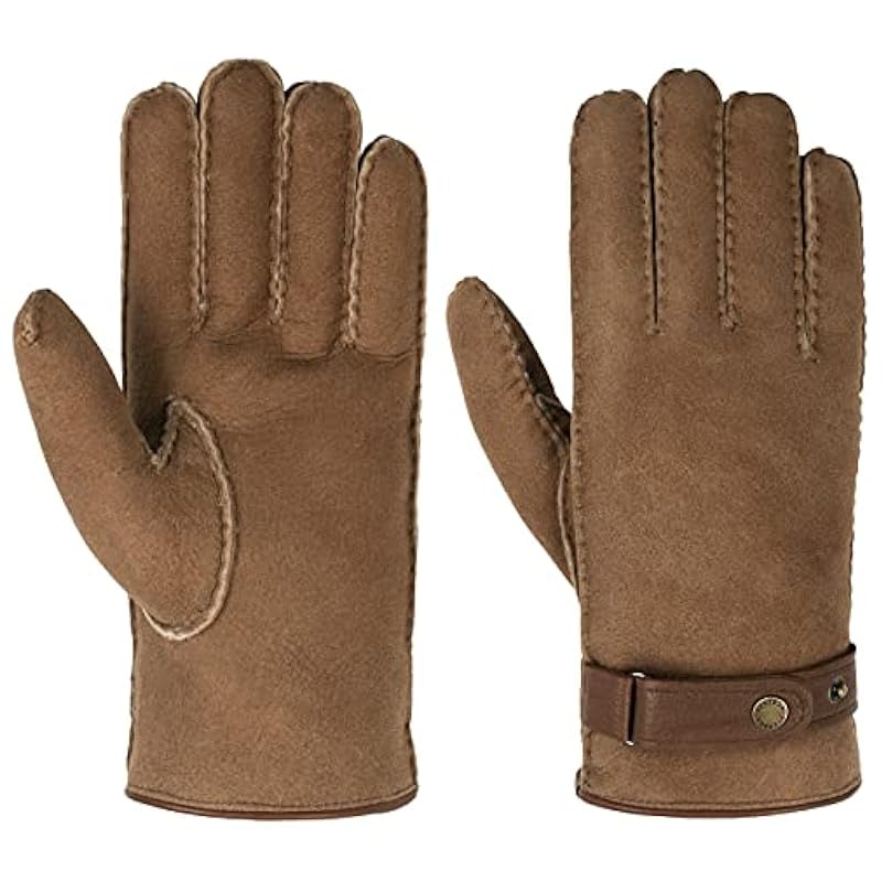 ‎mens Gloves & Mittens Stetson Stetson Deerskin Lambswool Gloves Men - Brown