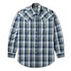 Stetson Mens Green 100% Cotton Lucky Diamond L/S 2 Pkt Shirt S Stetson ‎mens Shirts