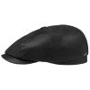 ‎mens Hats & Caps Stetson Stetson Hatteras Chevrette Leather Cap Women/Men Black 7 5/8