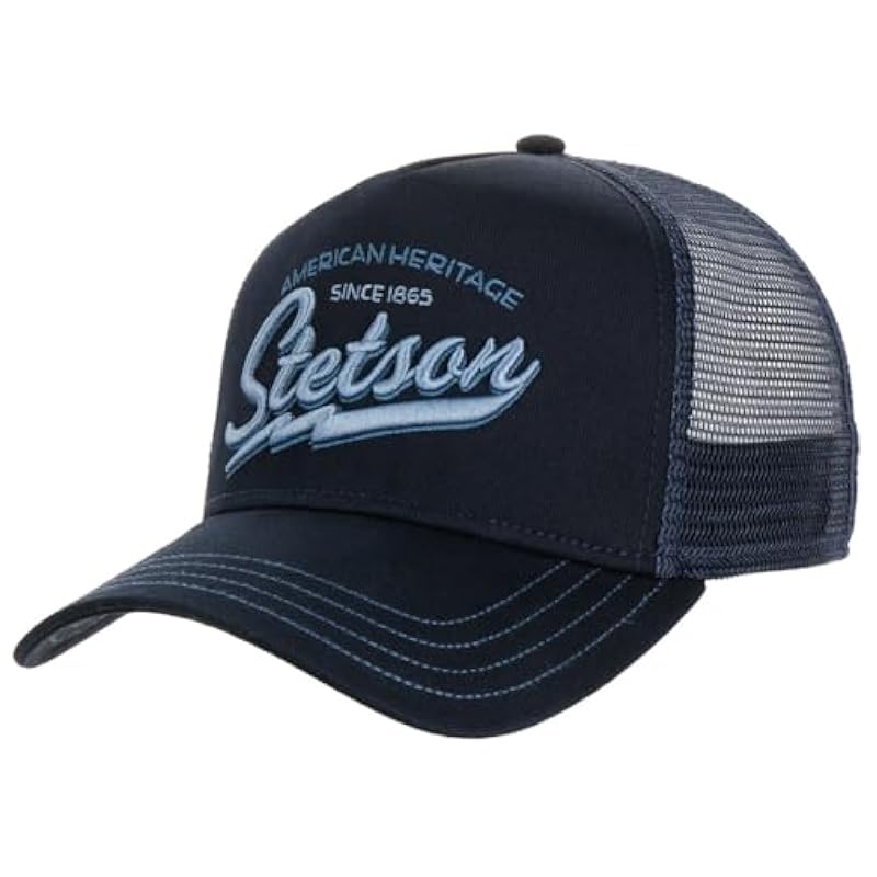 Stetson Since 1865 Trucker Cap Men Navy 6 3/4 Stetson ‎unisex-ch Hats & Caps