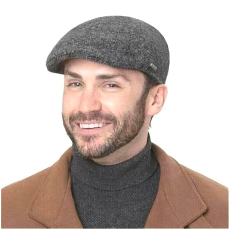 Stetson Texas Eskridge Jersey Flat Cap Women/Men - Made in The EU Grey Stetson ‎womens Hats & Caps