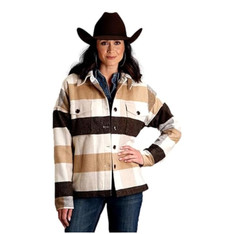 Stetson Coats, Jackets & Vests ‎women Stetson Western Jacket Womens Oversized Brown 11-098-0539-7065 BR Brown
