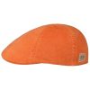 Stetson Stetson Texas Soft Vintage Cotton Flat Cap Men - Orange ‎mens Hats & Caps