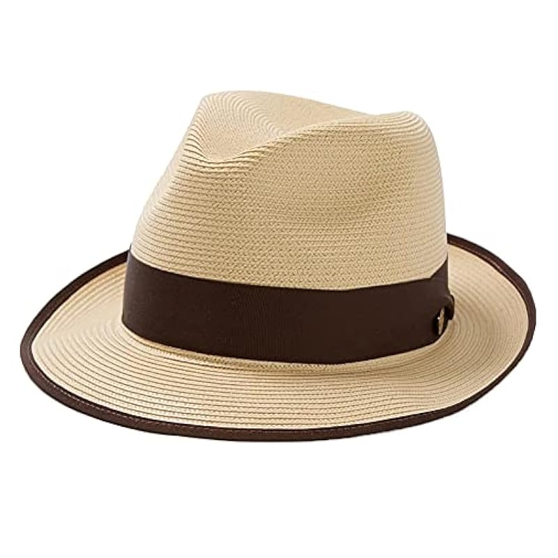Stetson Latte Milan Fedora Cognac Hat (TSLATTB152001) Sand Stetson Hats & Caps