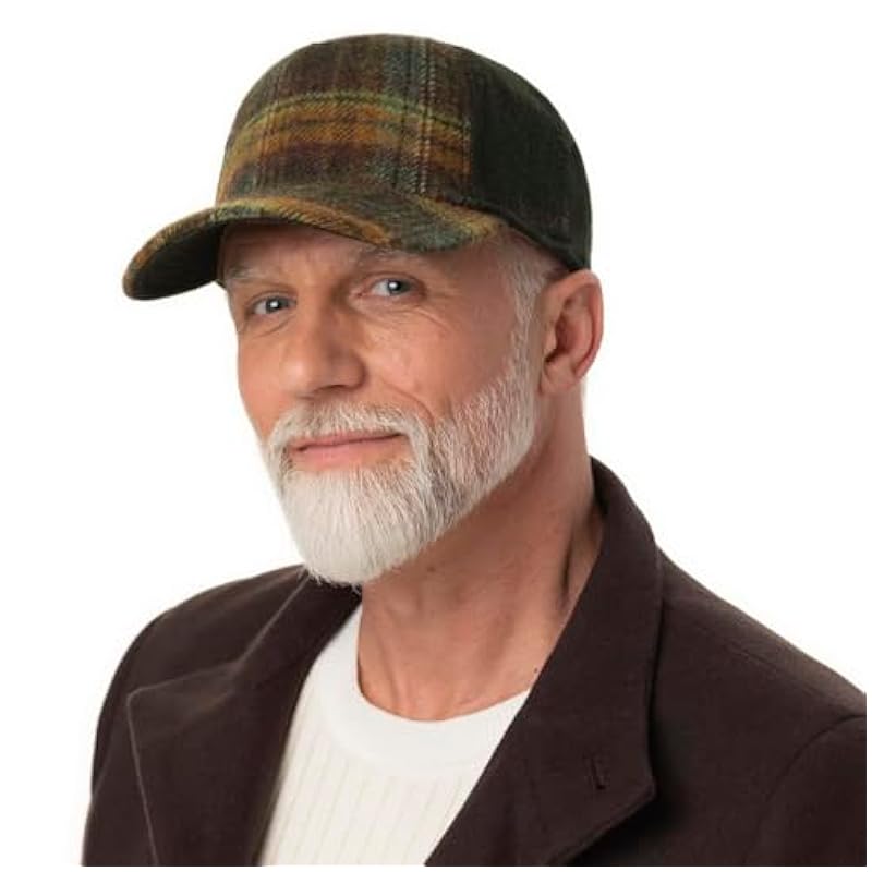 ‎mens Hats & Caps Stetson Stetson Wool Check Trucker Cap Men - Olive