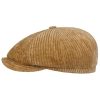 Stetson Stetson Hatteras Corduroy Jersey Flat Cap Men - Made in The EU Camel ‎mens Hats & Caps