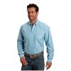 Stetson Men's Open One Pocket Striped Long Sleeve Shirt Blue X-Large Stetson ‎mens Shirts