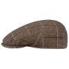 ‎womens Hats & Caps Stetson Stetson Bendner Driver Wool Flat Cap Women/Men - Made in The EU Beige-brown