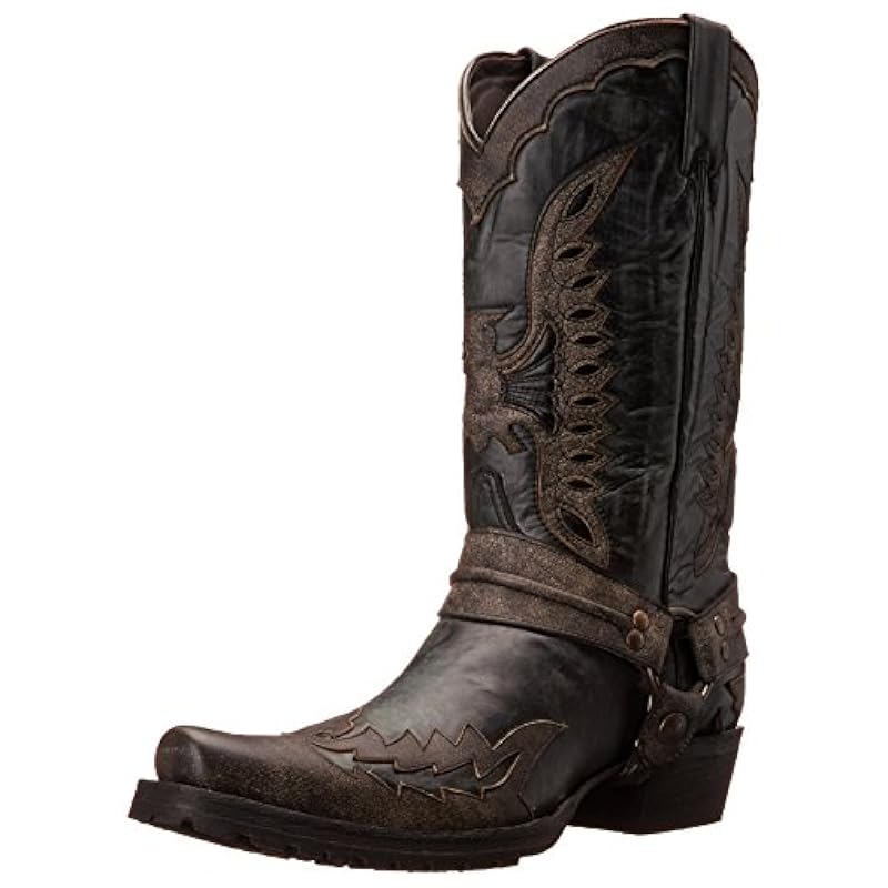 ‎mens Boots Stetson Stetson Men's Outlaw Eagle Western Boot Distressed