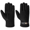 ‎mens Gloves & Mittens Stetson Stetson Deerskin Lambswool Gloves Men - Black