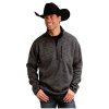 ‎mens Sweaters Stetson Stetson 2247 Bonded Sweater Knit Pullover Grey Large