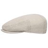 Stetson Kent Sustainable Linen Flat Cap Men - Made in The EU Oatmeal Stetson ‎mens Hats & Caps