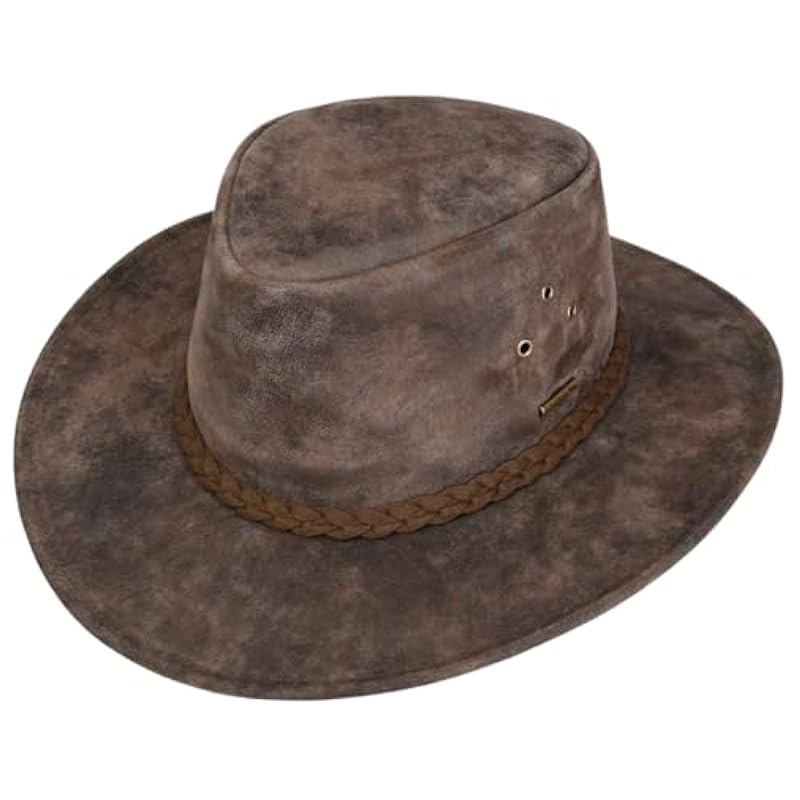 ‎mens Hats & Caps Stetson Stetson Pigskin Western Leather Hat Men - Brown