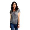Stetson Stetson Western Shirt Women S/S Scoop Neck XL Gray 11-039-0562-0818 GY ‎womens Tops, Tees & Blouses