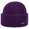 Stetson Stetson Classic Uni Wool Beanie Hat Women/Men - Made in Italy Purple Hats & Caps
