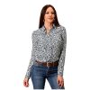Stetson Western Shirt Womens L/S Tapestry XL Navy 11-050-0590-2012 BU ‎womens Tops, Tees & Blouses Stetson