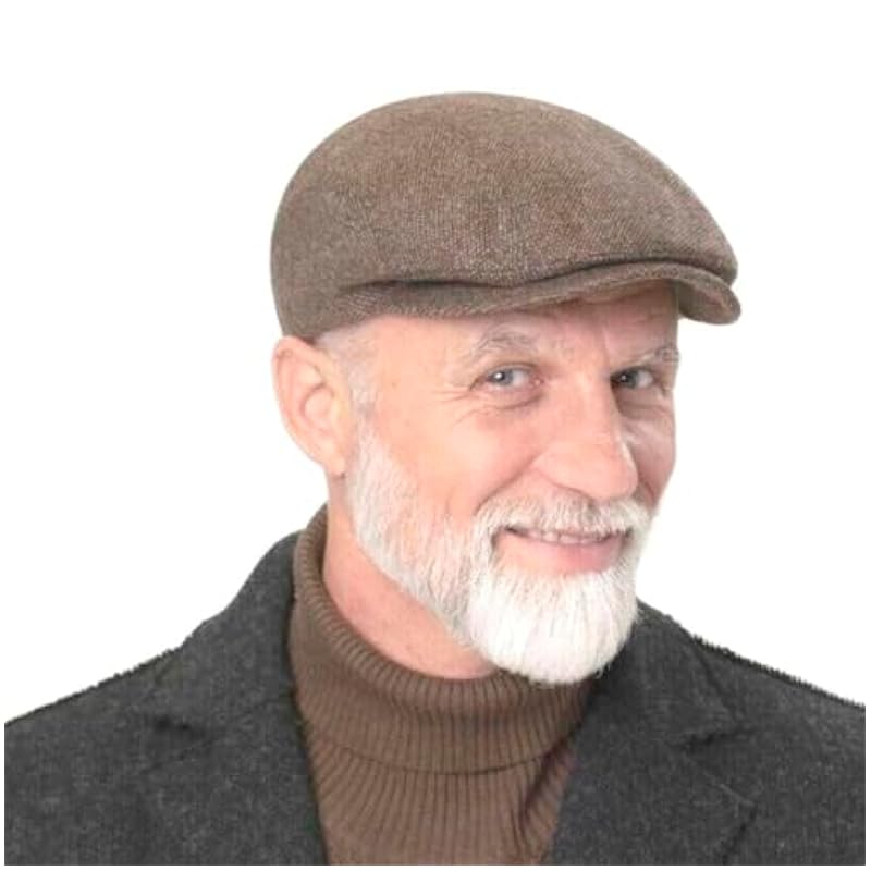 Stetson Undyed Wool Sustainable Flat Cap Men - Made in The EU Brown Stetson ‎mens Hats & Caps