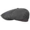 ‎mens Hats & Caps Stetson Stetson Brooklin Old Cotton Flat Cap Men | Black