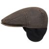 Stetson Kent Flat Cap with Ear Flaps Men - Made in The EU Brown Stetson ‎mens Hats & Caps