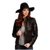 Stetson Western Jacket Womens Stand Collar S Black 11-098-0539-7052 BL ‎Womens Novelty Stetson