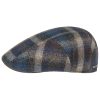 Stetson Camanto Virgin Wool Check Flat Cap Men Blue 7 5/8 ‎mens Hats & Caps Stetson