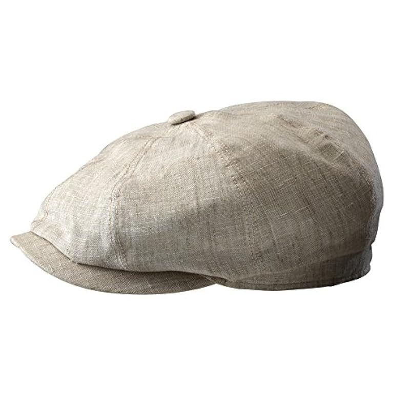‎mens Hats & Caps Stetson Stetson Men's Hateras Linen Cap,White,L