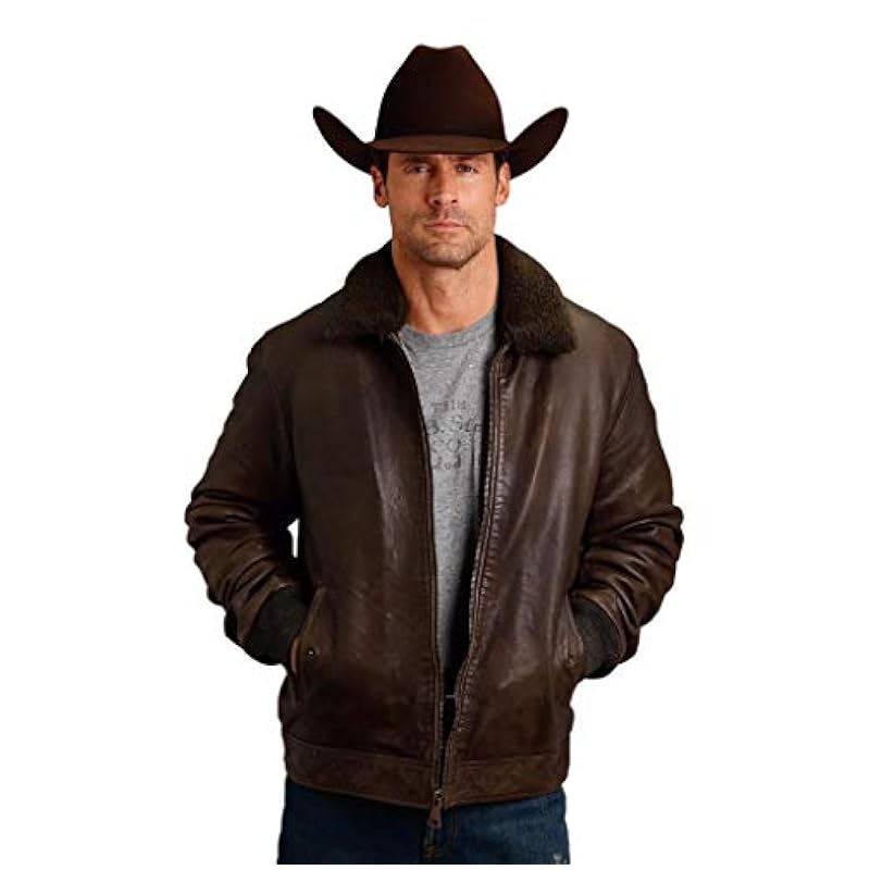 Stetson Stetson mens Full Zip Brown ‎mens Jackets & Coats