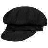 Stetson Superior Cotton Newsboy Cap Women/Men - Made in Germany Black ‎womens Hats & Caps Stetson