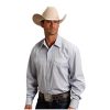 ‎mens Shirts Stetson Stetson 5663 Two Stripe Check - Light Blue Mens Collection- in Stock (s) 11-001-0478-0036BU