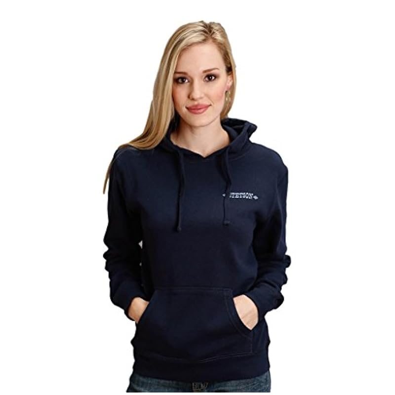 Stetson Active ‎womens Stetson Western Sweatshirt Womens XL Blue 11-098-0539-7068 BU