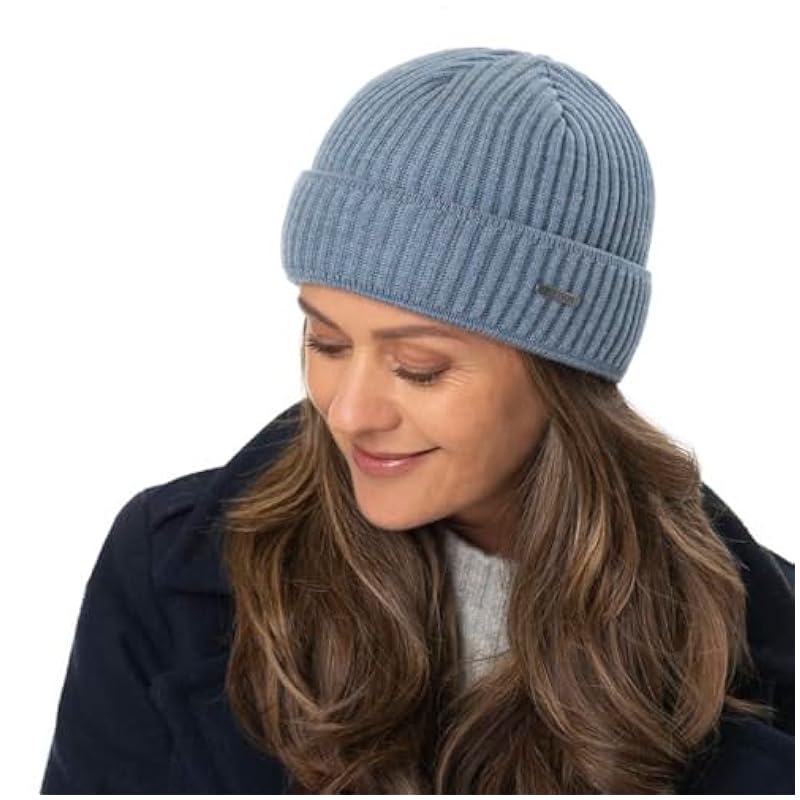 Stetson Parkman Knit Hat Women/Men | Made in Italy Petrol Blue ‎unisex-ad Hats & Caps Stetson