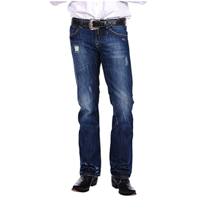 ‎mens Jeans Stetson Stetson Men's 1014 Rocker Bootcut Jean, Blue, 28 36