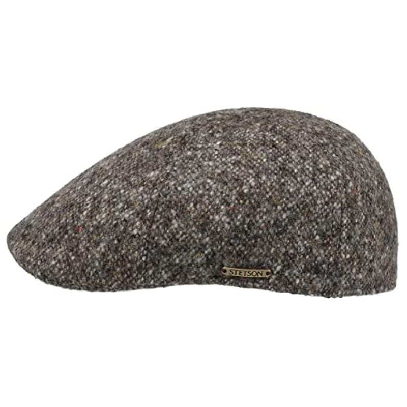 Stetson Texas Donegal Wool Flat Cap Men - Made in The EU Grey ‎mens Hats & Caps Stetson