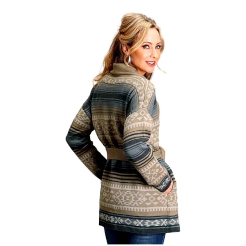 Stetson Stetson Western Sweater Womens Serape L Brown 11-027-0539-7061 BR ‎womens Sweaters