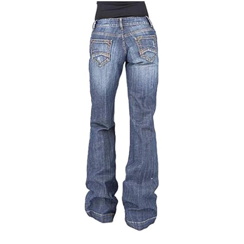 Stetson Jeans ‎womens Stetson Women's 214 Trouser Fit Jeans Blue 4W x 32L