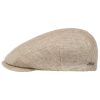 Stetson Hats & Caps ‎mens Stetson Just Linen Flat Cap Women/Men - Made in The EU Beige