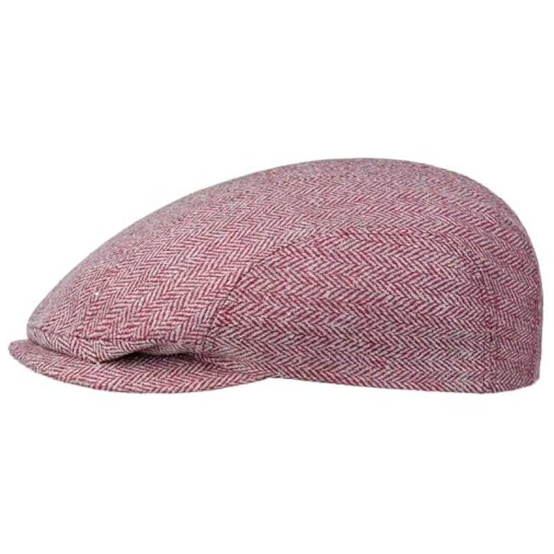 Stetson Stetson Herringbone Silk Driver Flat Cap Women/Men - Made in The EU Blue-red ‎womens Hats & Caps