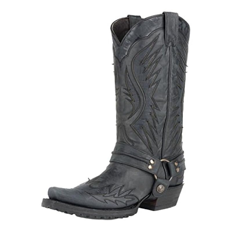 Stetson Men's Biker Outlaw Work Shoe Black ‎mens Loafers & Slip-Ons Stetson