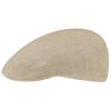 Stetson Hats & Caps ‎mens Stetson Madison Linen Flat Cap Women/Men - Beige
