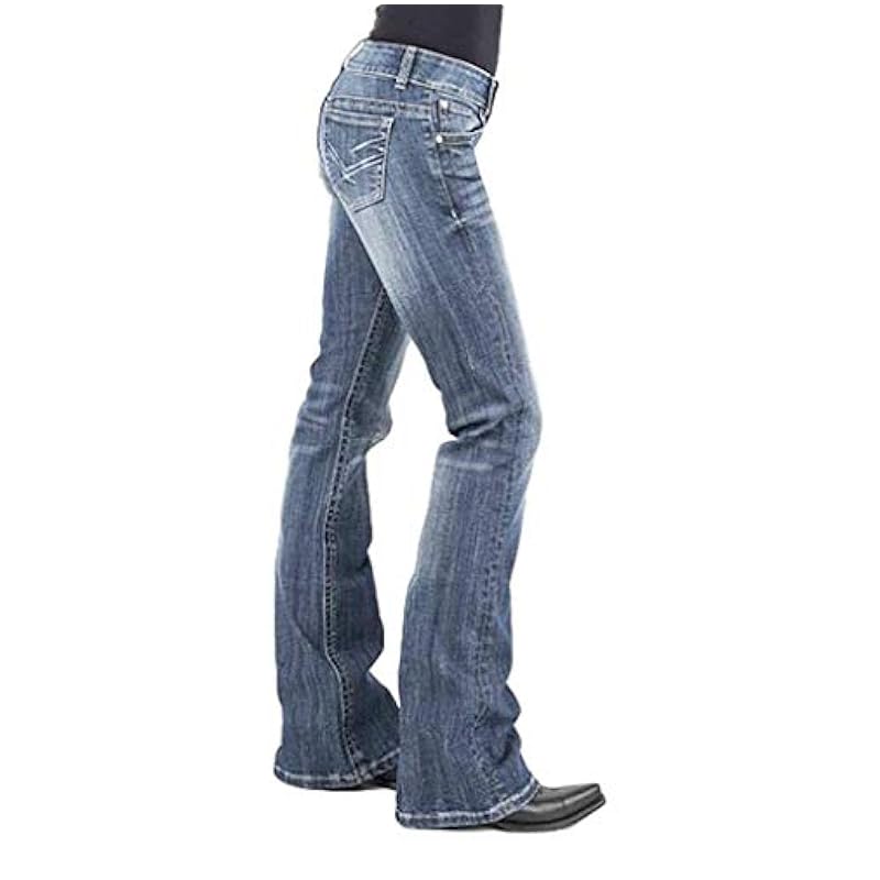 Jeans Stetson Stetson Western Jeans Womens Classic 12 Long Blue 11-054-0816-0283 BU