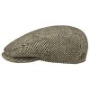 ‎mens Hats & Caps Stetson Stetson Kent Lifton Flat Cap Men - Made in Germany Beige-brown