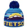 Stetson Snowy Mountains Freestyle Beanie Hat Women/Men - Blue-yellow ‎womens Hats & Caps Stetson
