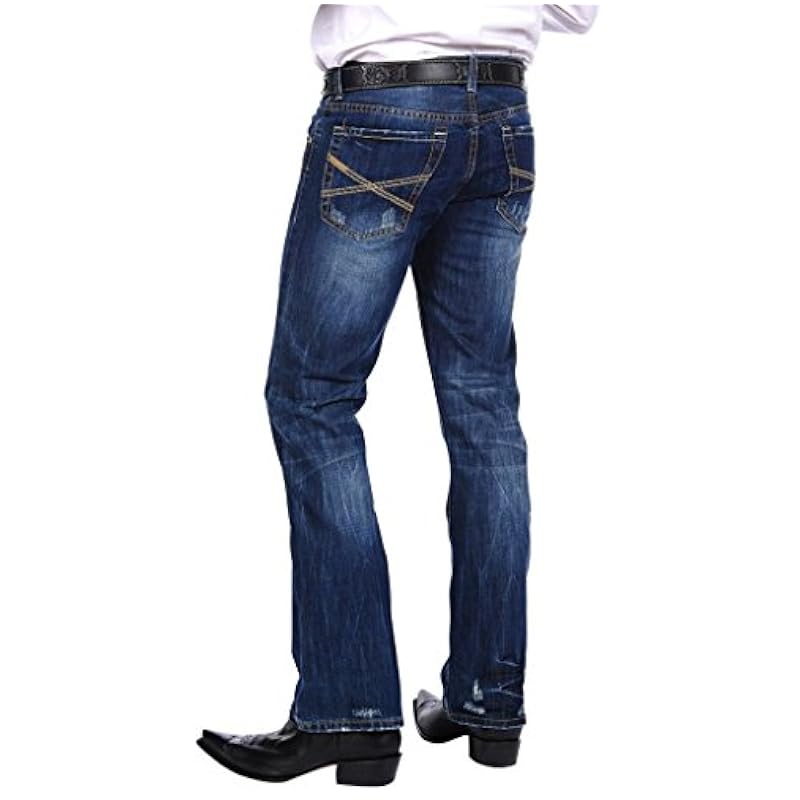 ‎mens Jeans Stetson Stetson Men's 1014 Rocker Bootcut Jean, Blue, 28 36