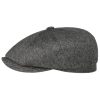 Stetson Hatteras Soft Herringbone Flat Cap Men - Made in Germany Grey Stetson ‎mens Hats & Caps