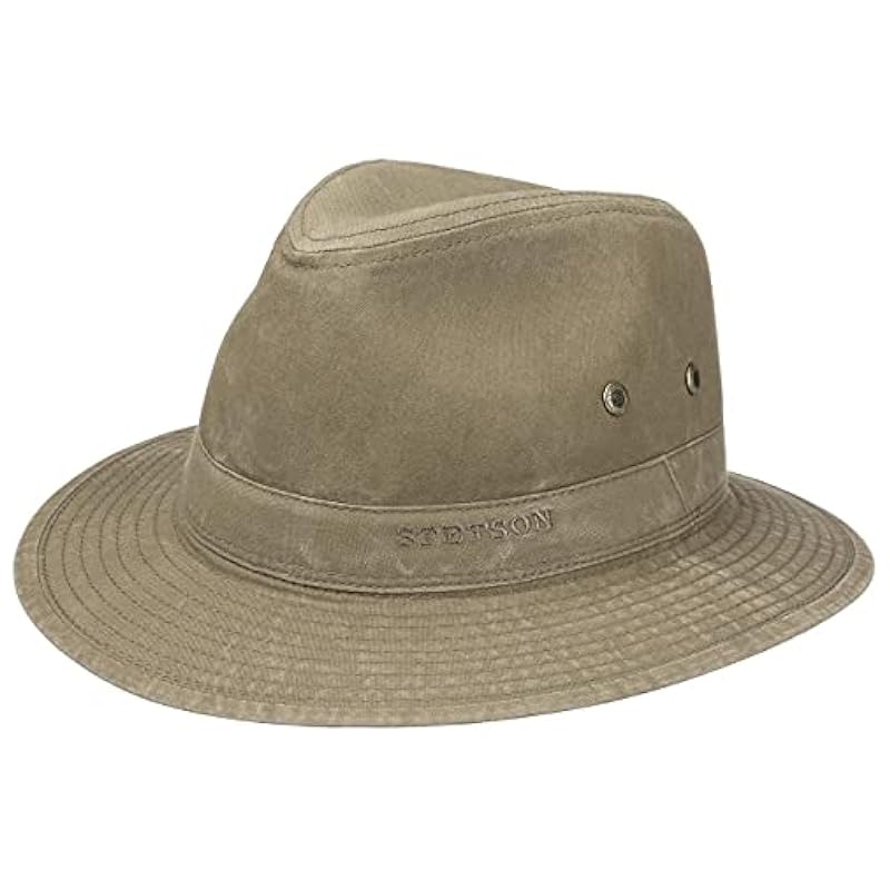 Stetson Organic Cotton Traveller Hat Men | Khaki Stetson ‎mens Hats & Caps
