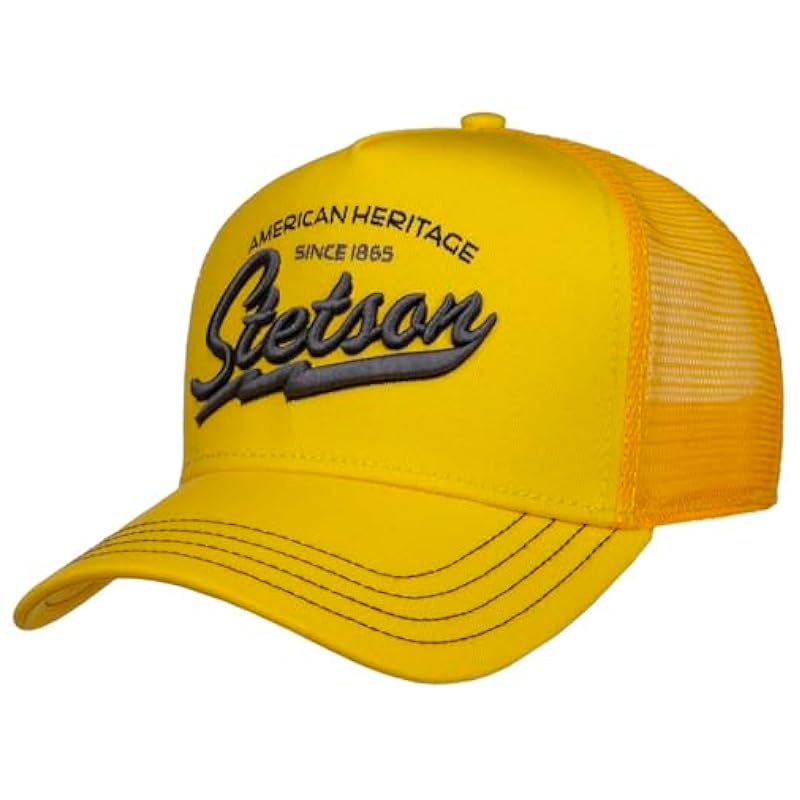 Stetson American Heritage Trucker Cap Women/Men | Yellow ‎mens Hats & Caps Stetson