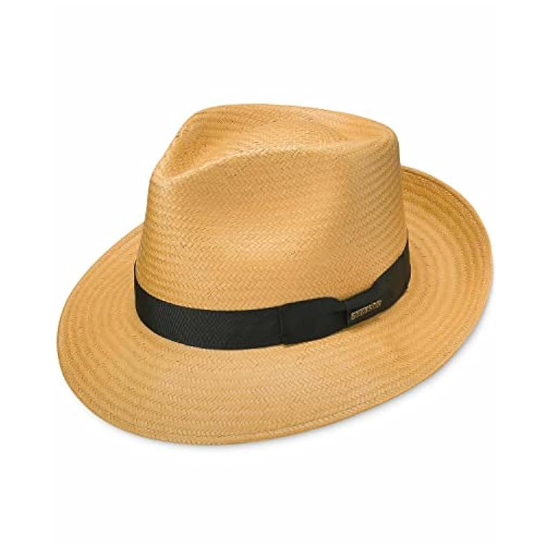 Stetson Stetson Men's Andover Florenine Milan Straw Hat Caramel ‎mens Hats & Caps