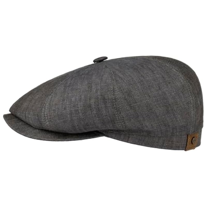 Stetson Hats & Caps ‎mens Stetson Hatteras Linen Newsboy Cap Women/Men | Made in The EU Grey