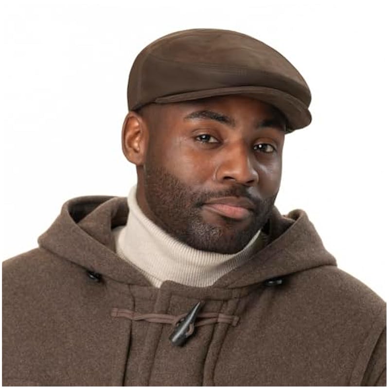 Stetson Sheepskin Driver Flat Cap Men - Brown ‎mens Hats & Caps Stetson